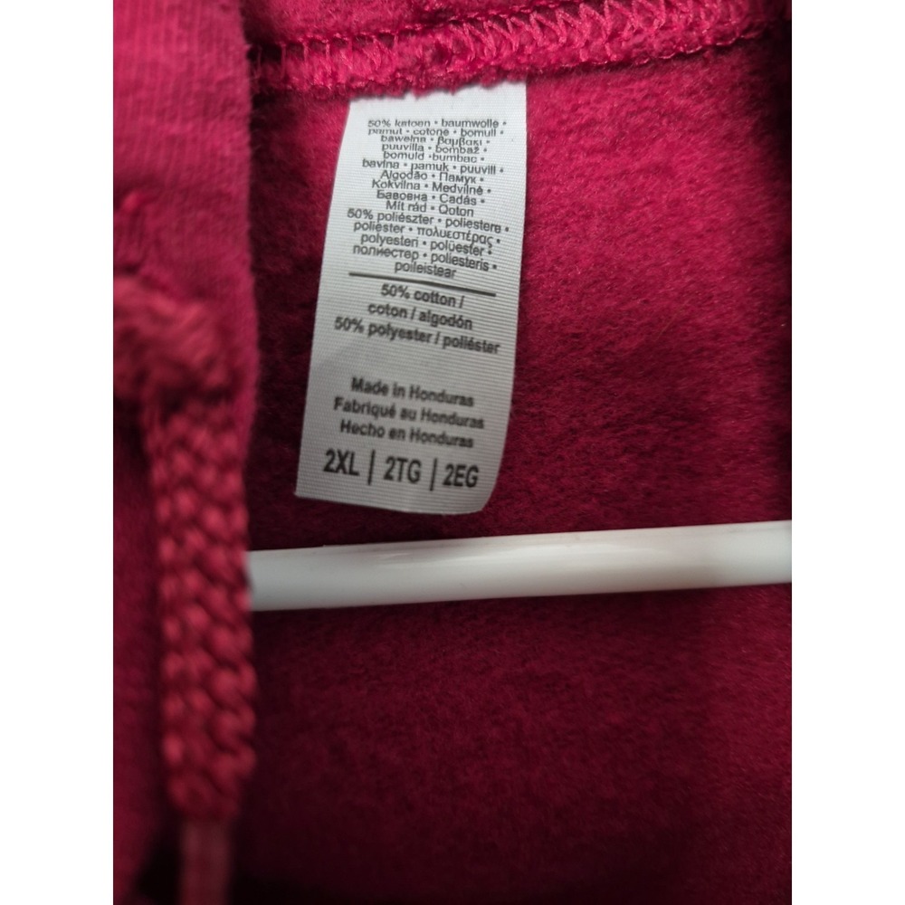 GOOD DOG LIGHTWEIGHT JACKET Hoodie ZIP UP SIZE 2XL with Pockets Maroon - Picture 3 of 7